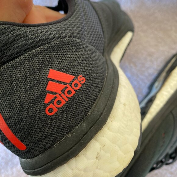 Adidas Adizero Boston Boost Men’s Running Shoes – Size 10.5 | Black/Red - Picture 5 of 7
